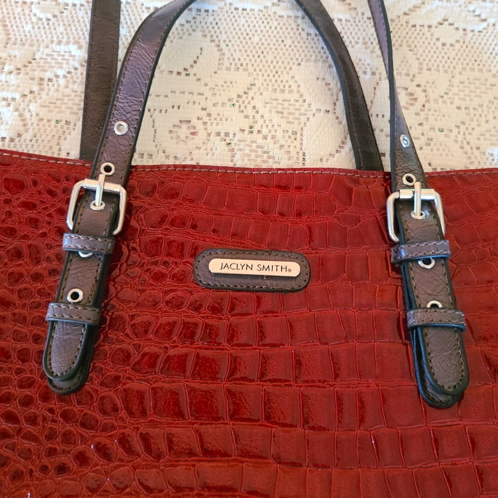 JACLYN SMITH RED BAG - Picture 5 of 13